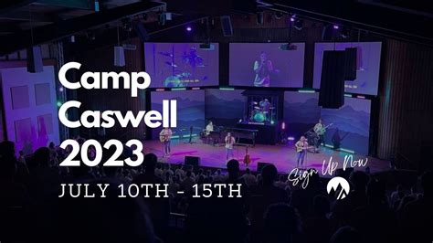 Camp caswell - Monday July 24 (8:00 am) to Saturday July 29 (1:00 pm), 2023. Students, be sure to join us for an unforgettable week of Summer Camp at Caswell this summer! Camp is for students who have completed grades 6-12. The cost is $300 per student with a deposit of $100 due at registration. We will be going the week of July 24-29th and our speaker is ...